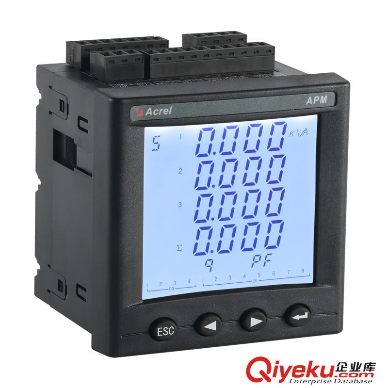 供應安科瑞APM801嵌入式多功能高精度網絡電力儀表