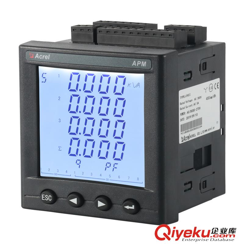 供應安科瑞APM800三相多功能高精度電力儀表原始圖片2