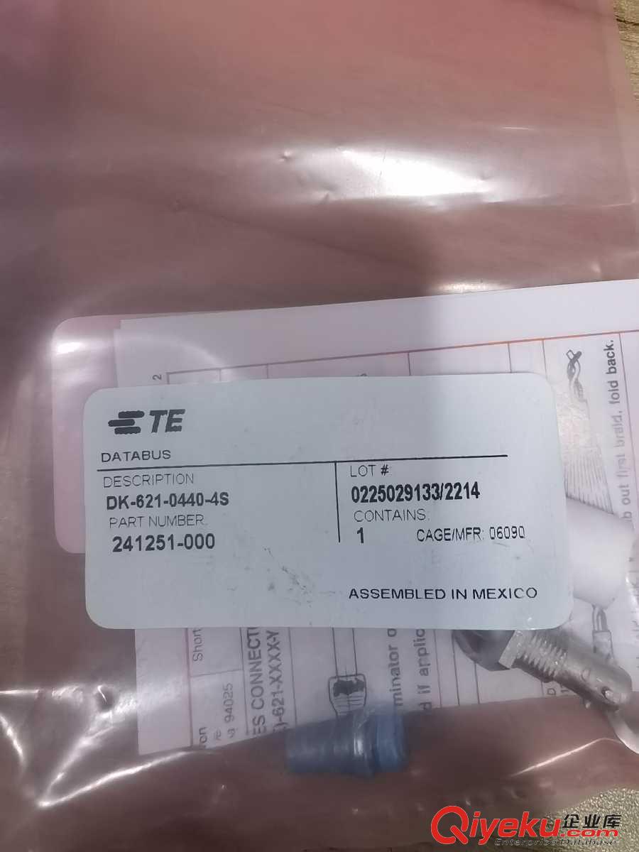 常備庫存  TE連接器  DK-621-0412-S