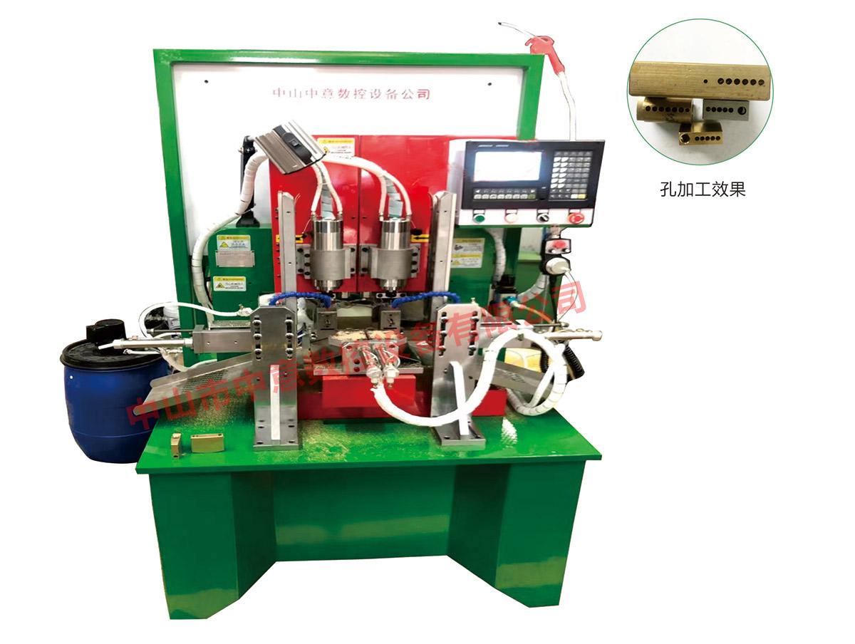 CNC round hole drilling machine for lock case of mortise lock