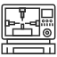 CNC lathe for plug of lock