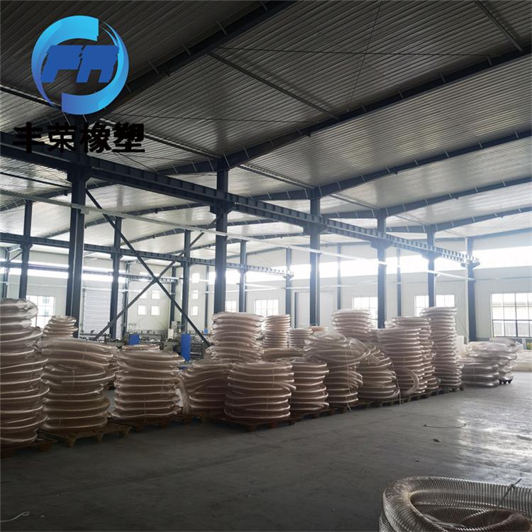 Pu聚氨酯镀铜钢丝工业排烟管透明排风管图片三