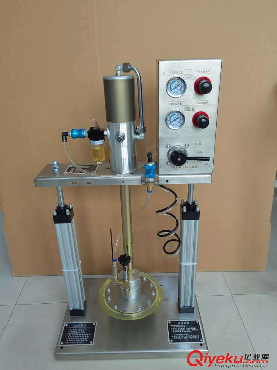小巧型氣動工業用雙立柱注脂機適用1升/2升/3升/4升/5升油桶原始圖片2