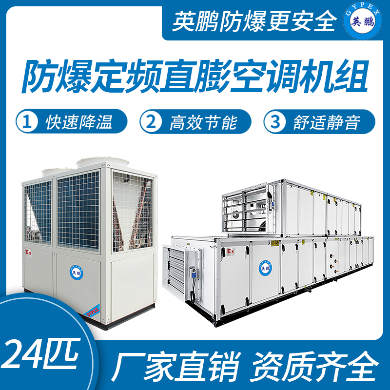 廣西防爆定頻直膨空調  實驗室用空調機組24匹