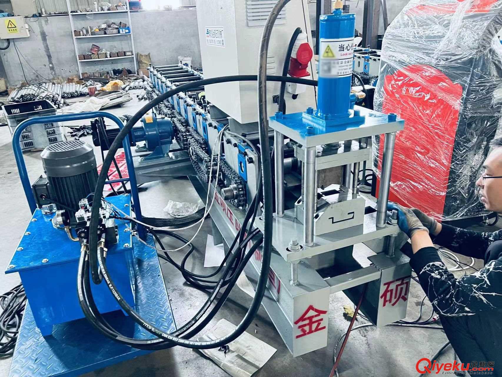 供應 金碩 鍍鋅板幾字鋼設備 鋁板幾字槽成型機 幾字鋼輥壓成型設備