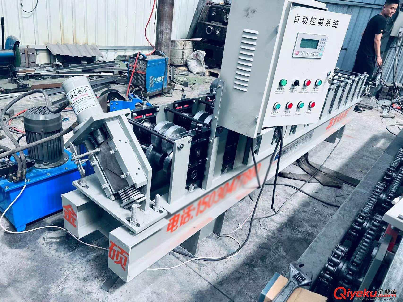 鍍鋅板u型槽機(jī) 金屬門框u型槽成型設(shè)備 金碩 加強(qiáng)筋u型槽機(jī)器原始圖片3