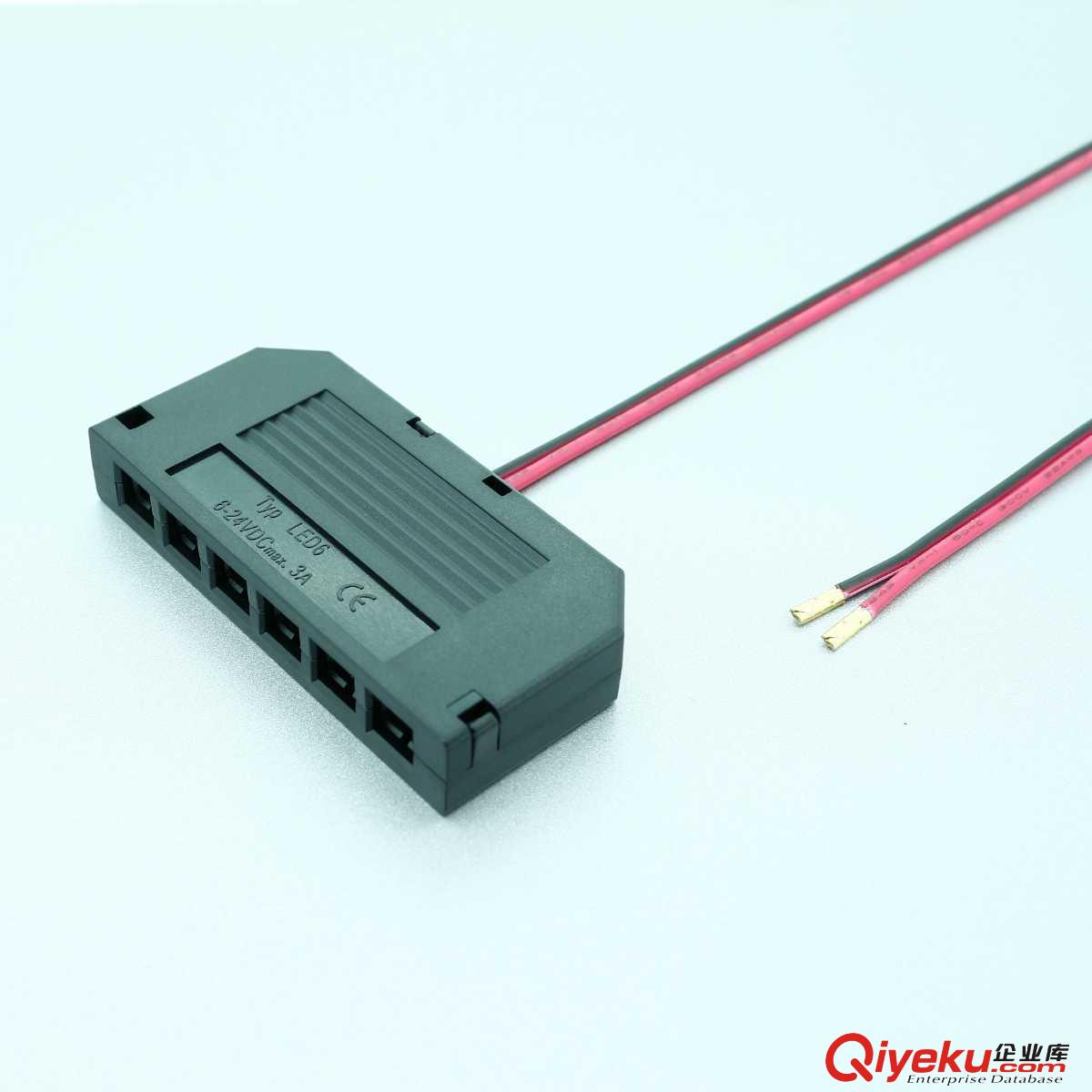 L806定制LED杜邦接線盒3/4/6孔位led分線盒 低壓櫥柜燈電源接線盒