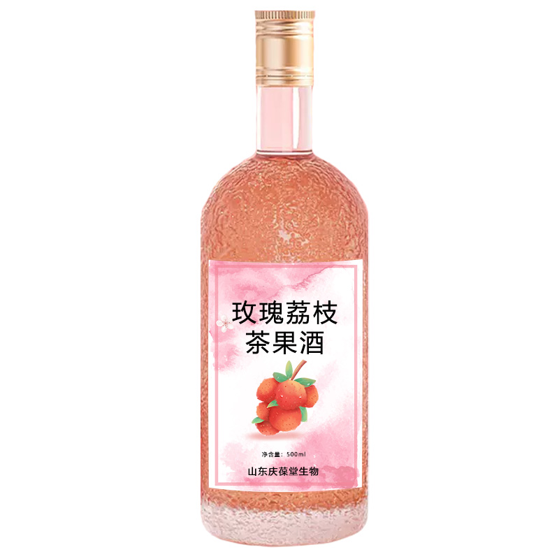 玫瑰荔枝茶果酒加工多種規(guī)格配制酒oem貼牌定制山東南松藥業(yè)