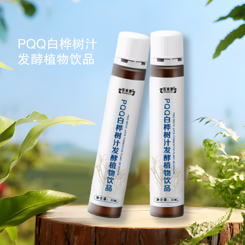 pqq白桦树汁发酵植物饮品OEM代工瓶装口服液生产厂家