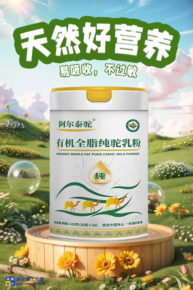 阿爾泰駝 有機全脂純駝乳粉原始圖片2