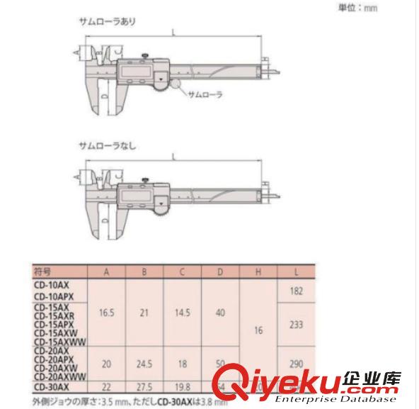 供應Mitutoyo三豐電子數(shù)顯卡尺 500-154-30   （CD-15AXW）原始圖片2